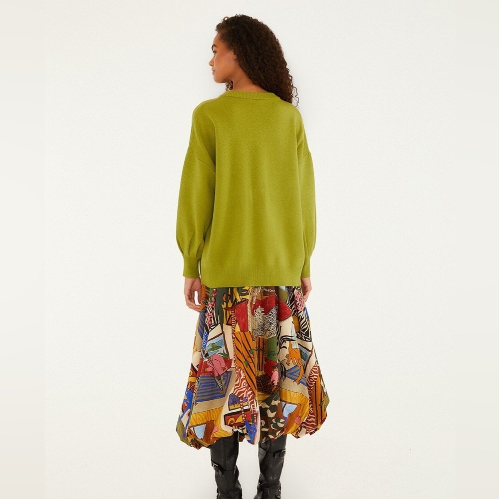 Farm Rio: Green Nature Lovers Embroidered
Sweater - Picture 10 of 11
